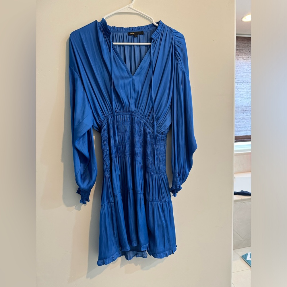 Royal blue maje dress size 2